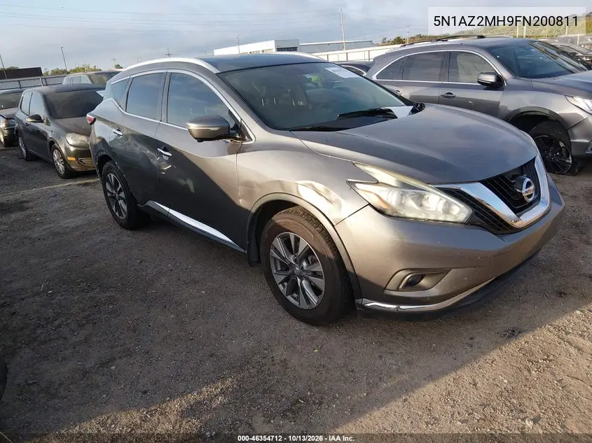 NISSAN MURANO 2015, VIN 5N1AZ2MH9FN200811