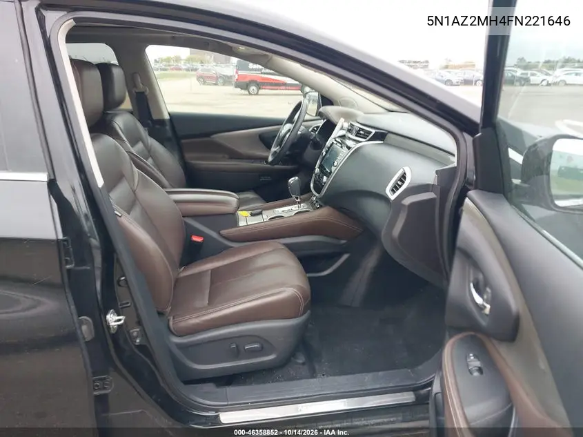 2015 NISSAN MURANO VIN 5N1AZ2MH4FN221646 — фото 5