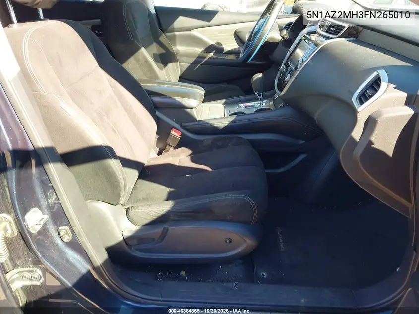 2015 NISSAN MURANO VIN 5N1AZ2MH3FN265010 — фото 5