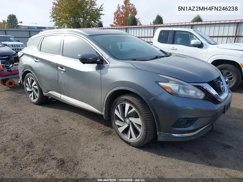 NISSAN MURANO 2015, VIN 5N1AZ2MH4FN246238