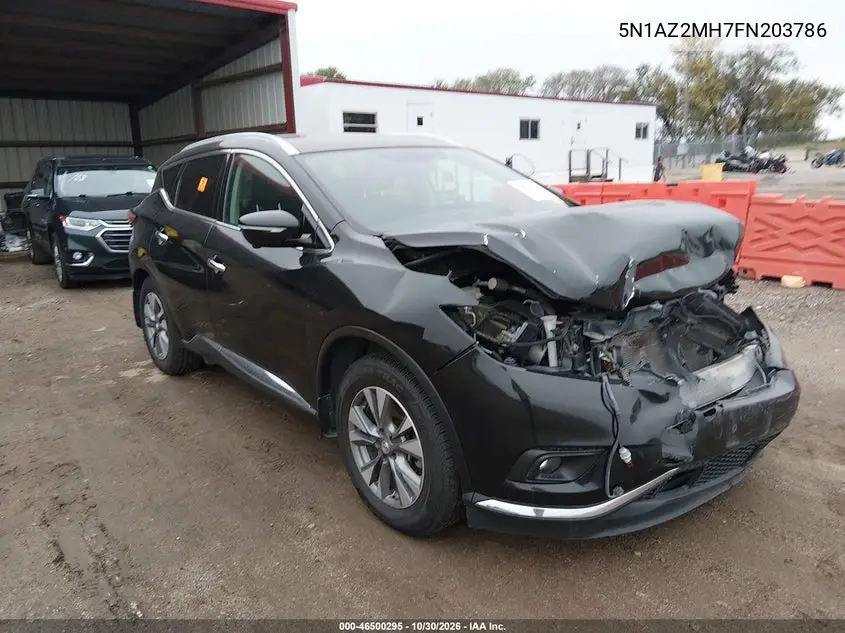 NISSAN MURANO 2015, VIN 5N1AZ2MH7FN203786