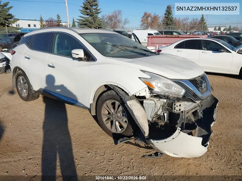 NISSAN MURANO 2017, VIN 5N1AZ2MHXHN132537