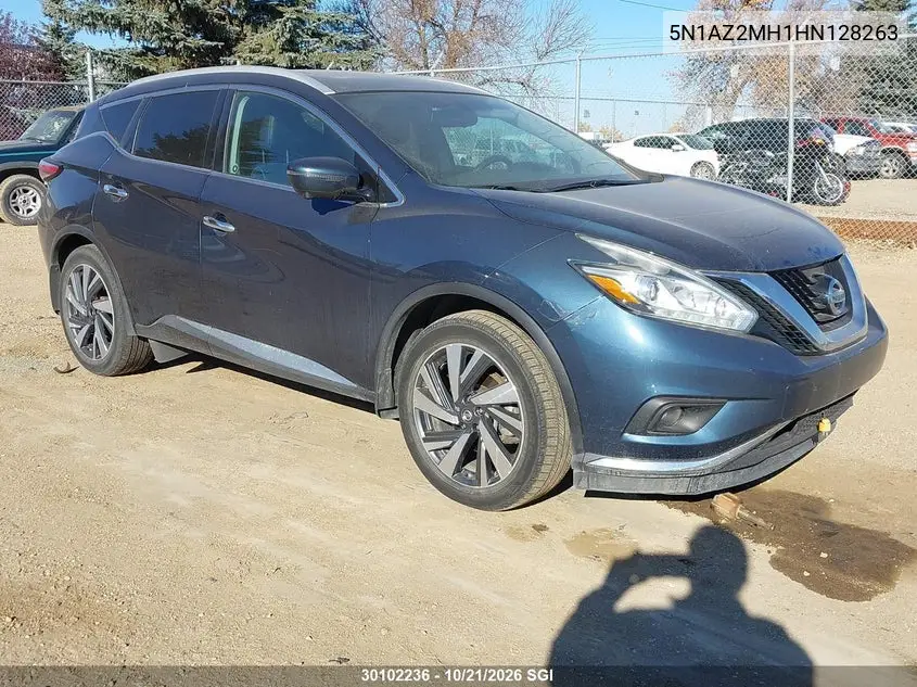 NISSAN MURANO 2017, VIN 5N1AZ2MH1HN128263