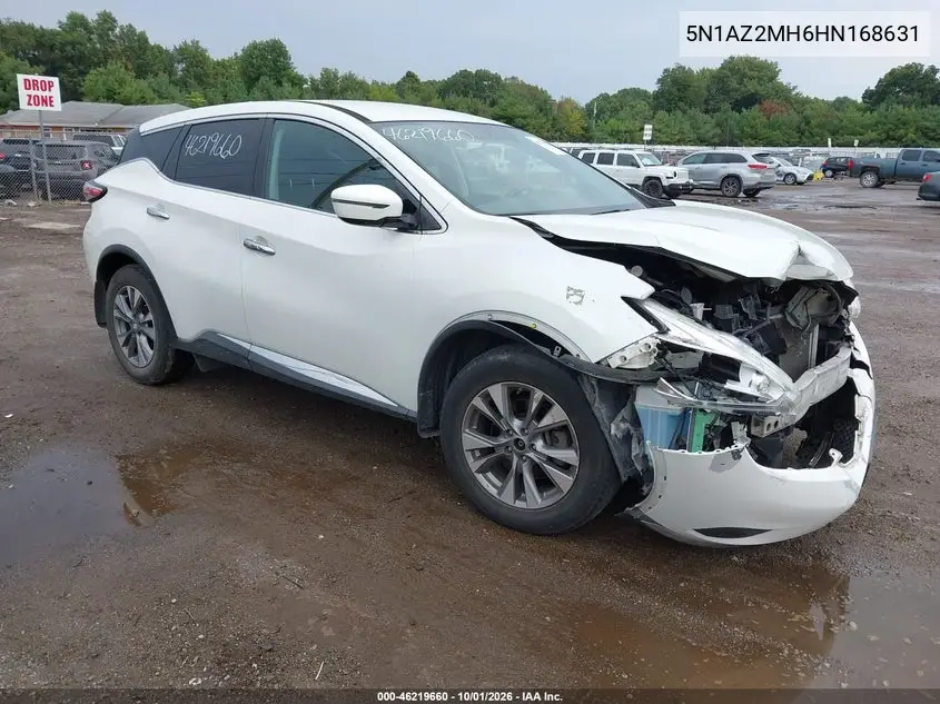 NISSAN MURANO 2017, VIN 5N1AZ2MH6HN168631