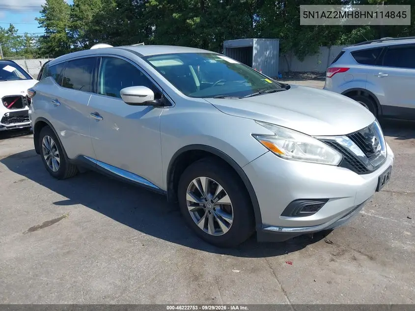 NISSAN MURANO 2017, VIN 5N1AZ2MH8HN114845