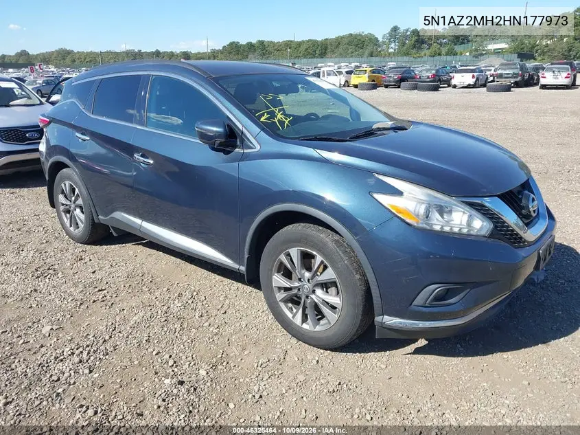 NISSAN MURANO 2017, VIN 5N1AZ2MH2HN177973