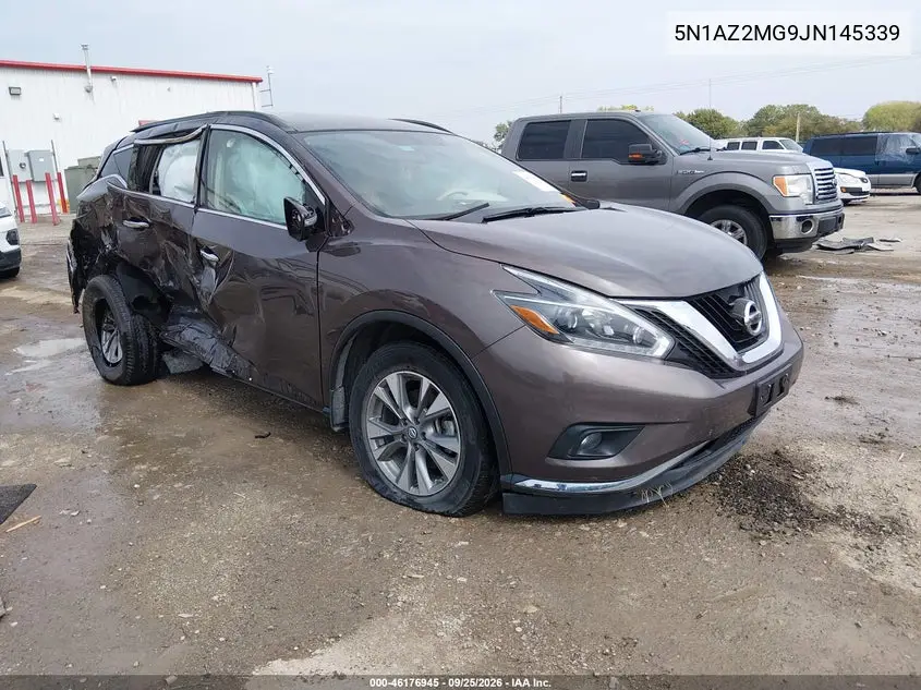NISSAN MURANO 2018, VIN 5N1AZ2MG9JN145339