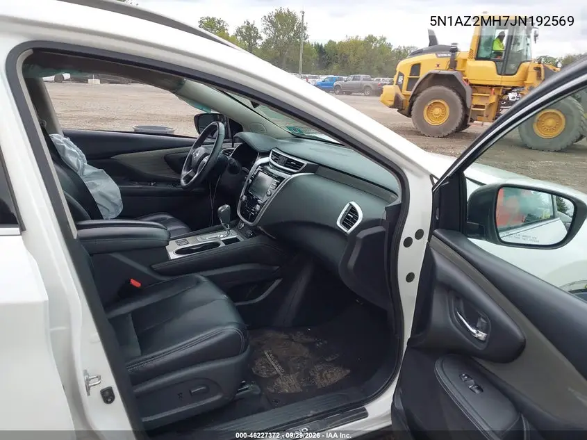 2018 NISSAN MURANO VIN 5N1AZ2MH7JN192569 — фото 5