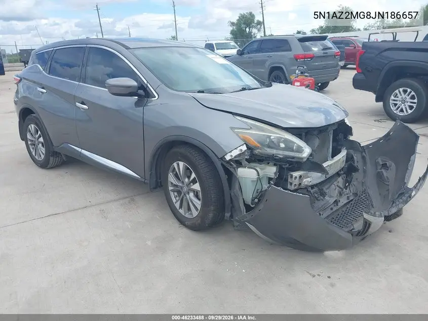 NISSAN MURANO 2018, VIN 5N1AZ2MG8JN186657