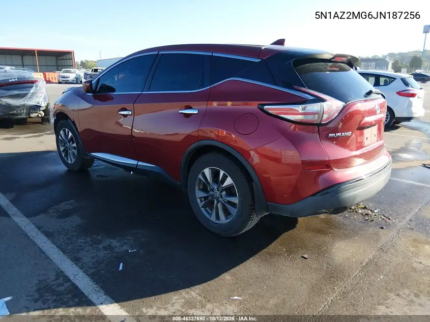 NISSAN MURANO 2018, VIN 5N1AZ2MG6JN187256