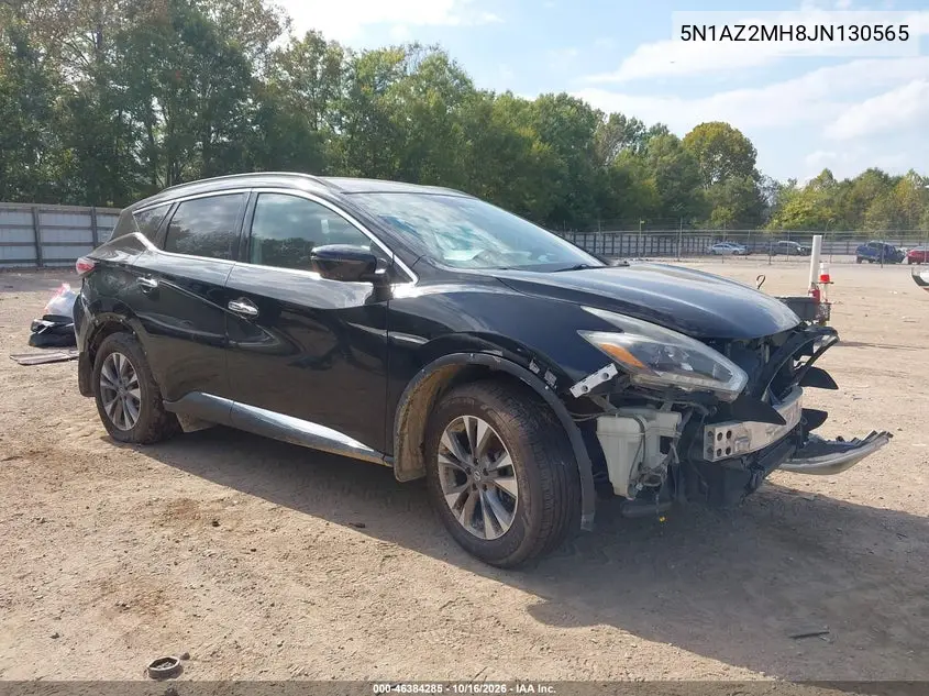 NISSAN MURANO 2018, VIN 5N1AZ2MH8JN130565