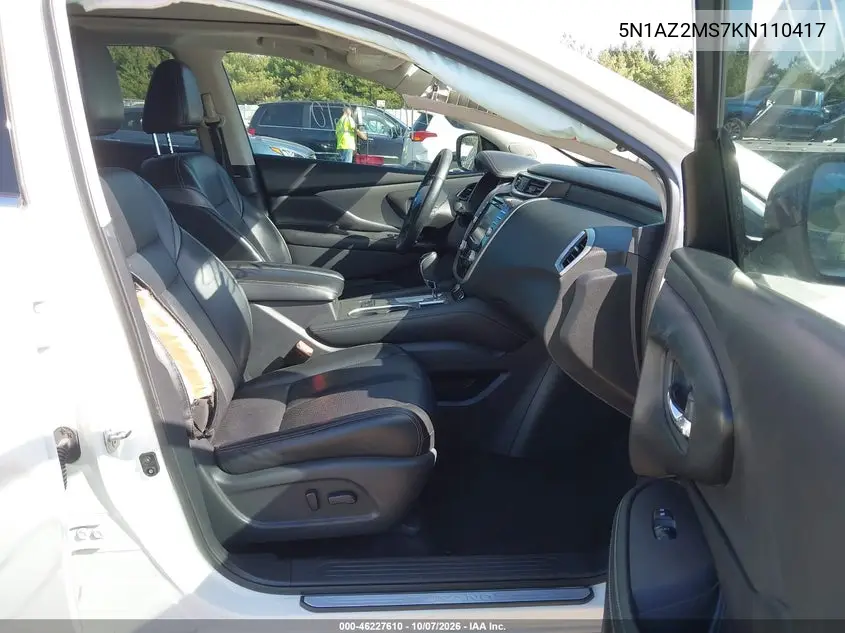 2019 NISSAN MURANO VIN 5N1AZ2MS7KN110417 — фото 5
