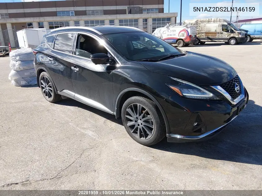 NISSAN MURANO 2020, VIN 5N1AZ2DS2LN146159