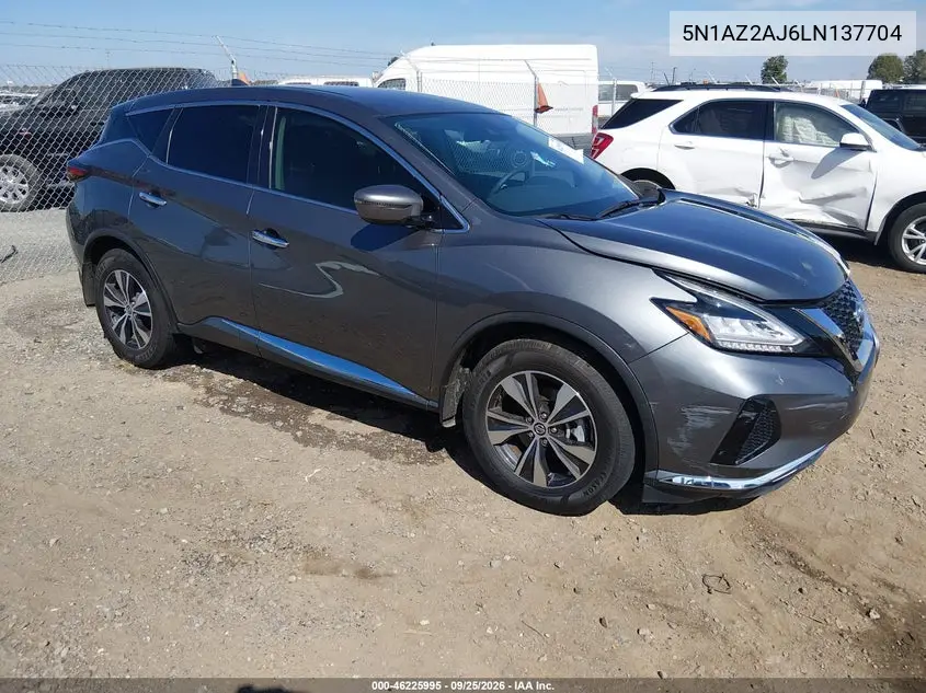 NISSAN MURANO 2020, VIN 5N1AZ2AJ6LN137704