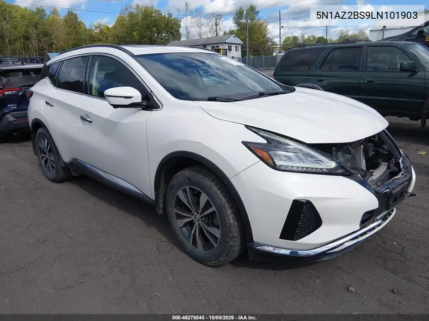 NISSAN MURANO 2020, VIN 5N1AZ2BS9LN101903