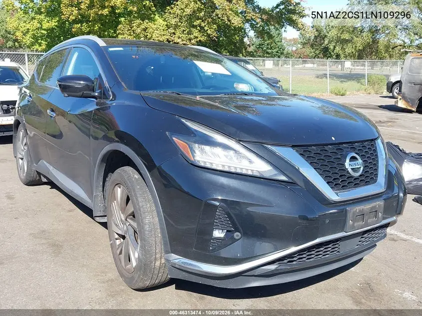 NISSAN MURANO 2020, VIN 5N1AZ2CS1LN109296