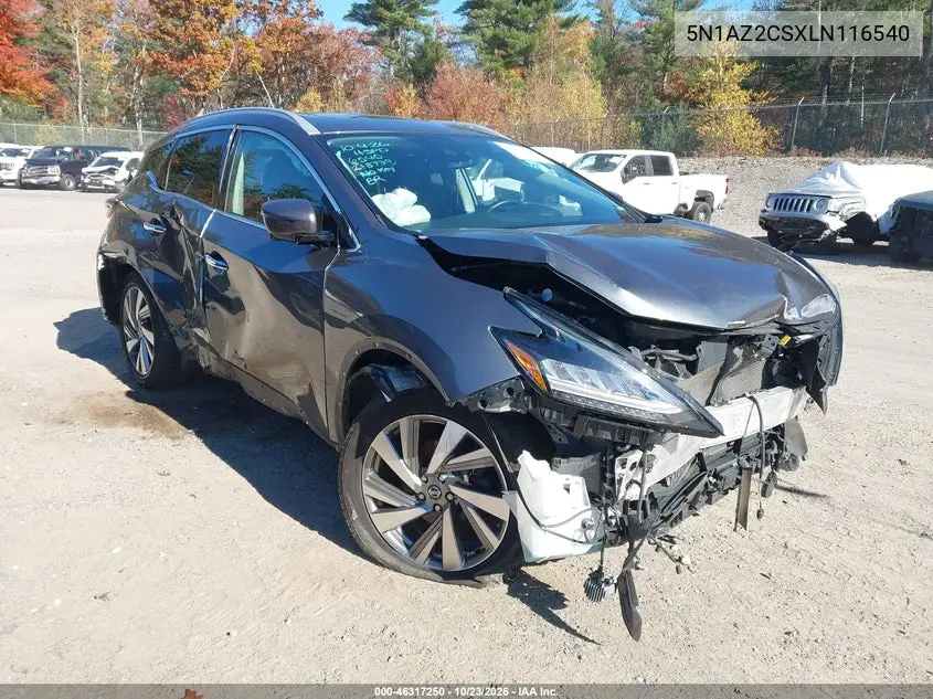 NISSAN MURANO 2020, VIN 5N1AZ2CSXLN116540