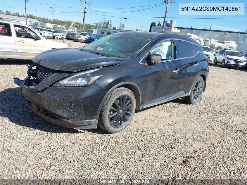 2021 NISSAN MURANO VIN 5N1AZ2CS0MC140861 — фото 2