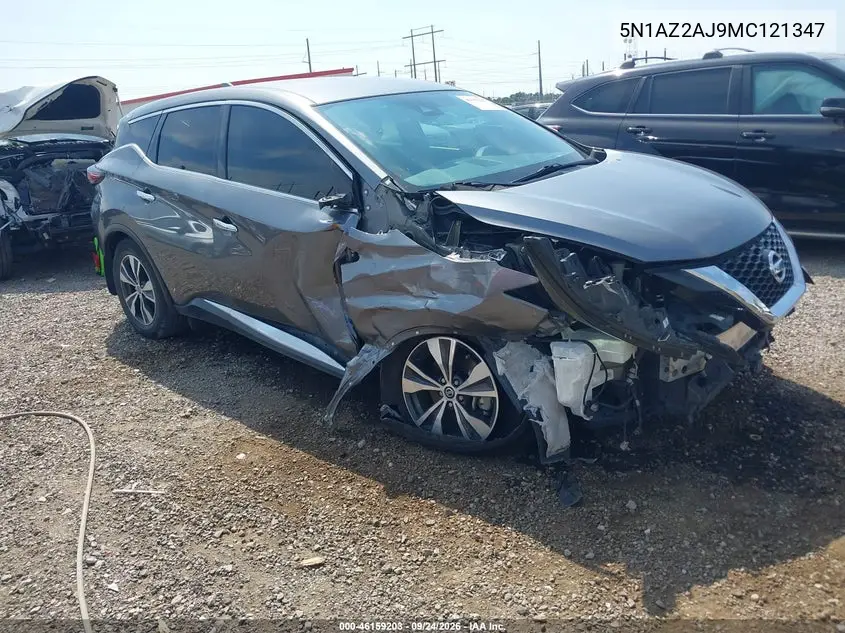 NISSAN MURANO 2021, VIN 5N1AZ2AJ9MC121347