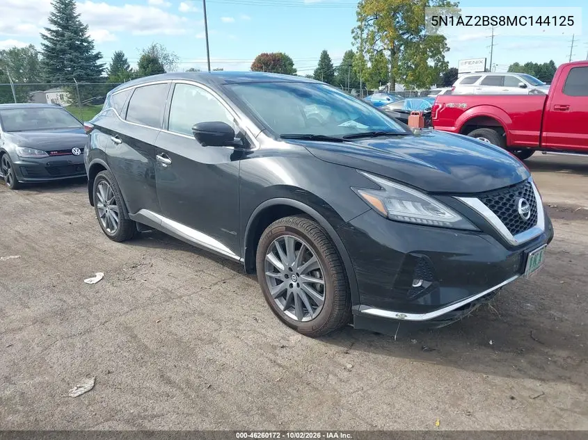 NISSAN MURANO 2021, VIN 5N1AZ2BS8MC144125