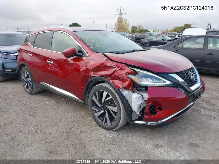 NISSAN MURANO 2023, VIN 5N1AZ2CS2PC124018