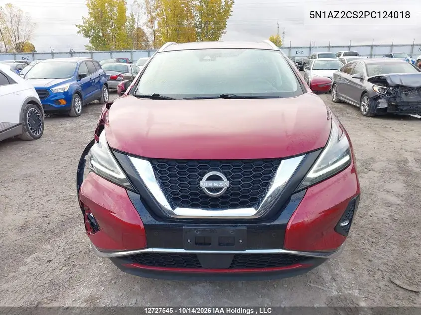 2023 NISSAN MURANO VIN 5N1AZ2CS2PC124018 — фото 12