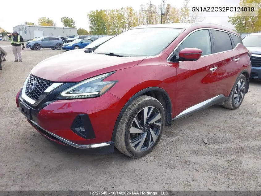 2023 NISSAN MURANO VIN 5N1AZ2CS2PC124018 — фото 2