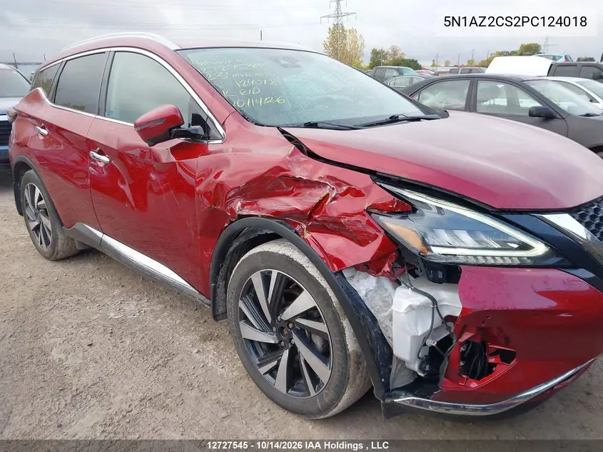 2023 NISSAN MURANO VIN 5N1AZ2CS2PC124018 — фото 6