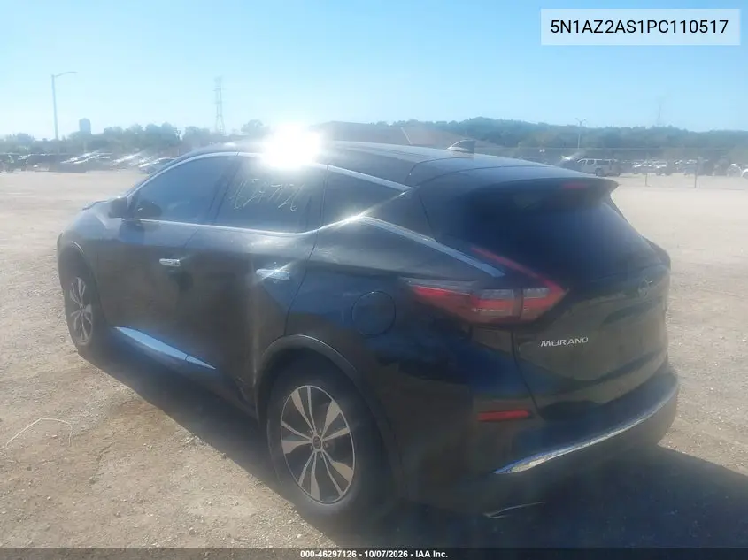 2023 NISSAN MURANO VIN 5N1AZ2AS1PC110517 — фото 3