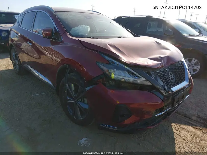 NISSAN MURANO 2023, VIN 5N1AZ2DJ1PC114702