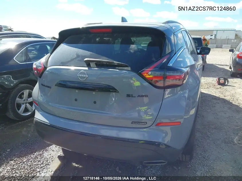 2024 NISSAN MURANO VIN 5N1AZ2CS7RC124860 — фото 16