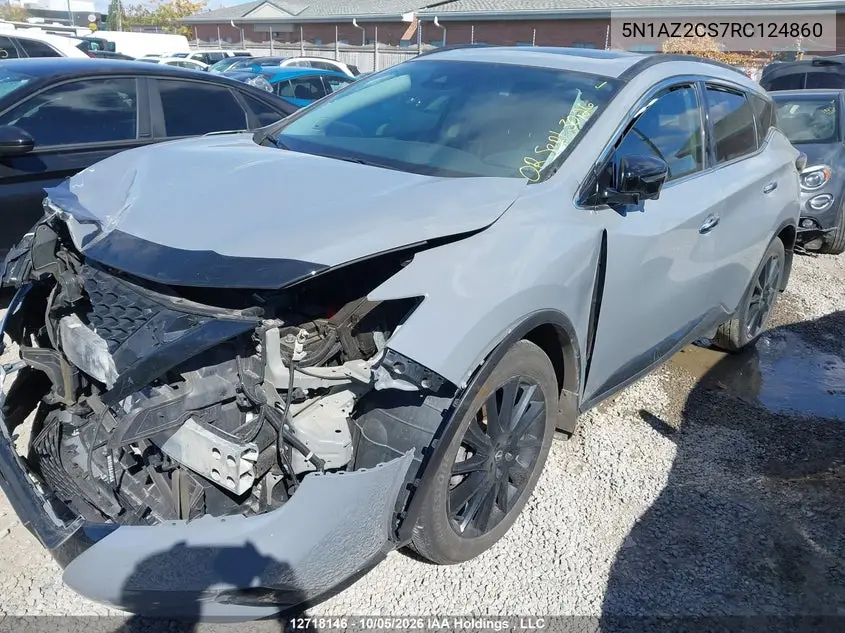 2024 NISSAN MURANO VIN 5N1AZ2CS7RC124860 — фото 2
