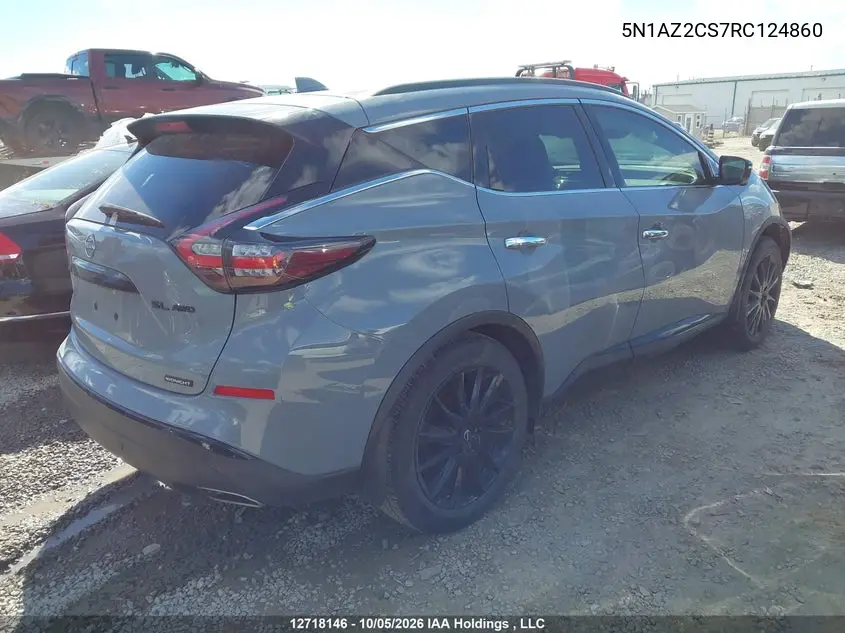 2024 NISSAN MURANO VIN 5N1AZ2CS7RC124860 — фото 4