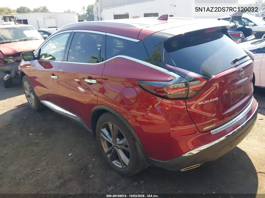 2024 NISSAN MURANO VIN 5N1AZ2DS7RC120032 — фото 3