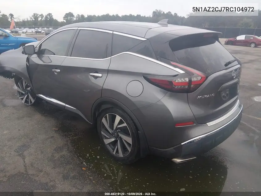 2024 NISSAN MURANO VIN 5N1AZ2CJ7RC104972 — фото 3