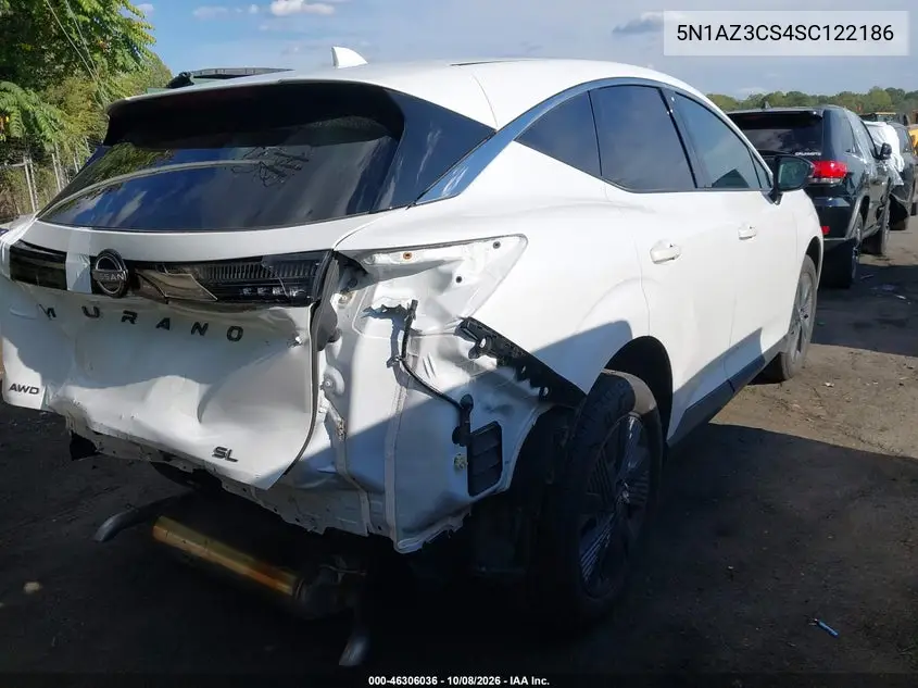 2025 NISSAN MURANO VIN 5N1AZ3CS4SC122186 — фото 4