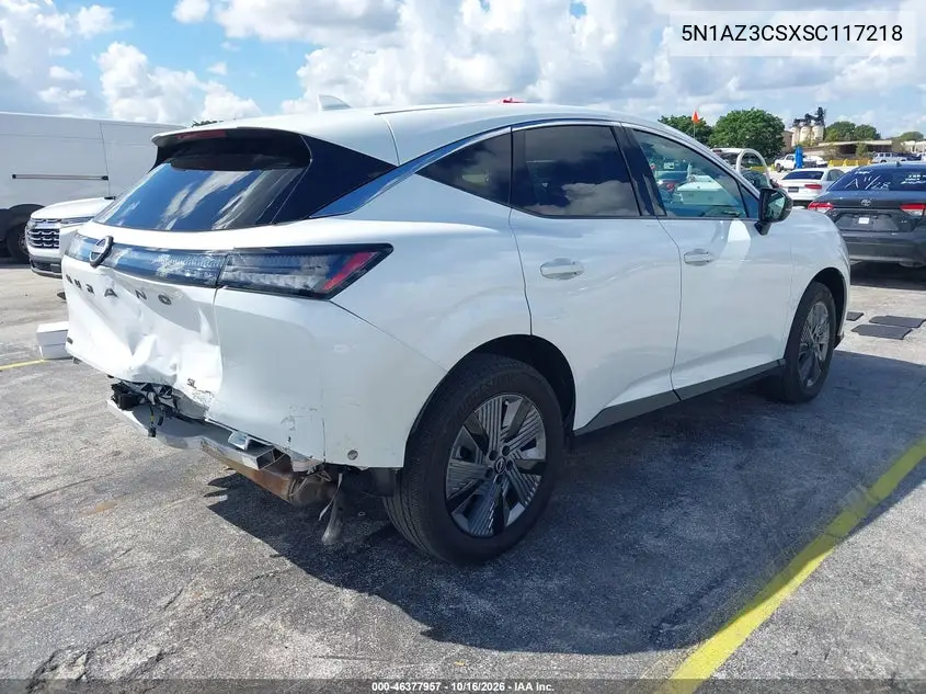 2025 NISSAN MURANO VIN 5N1AZ3CSXSC117218 — фото 4