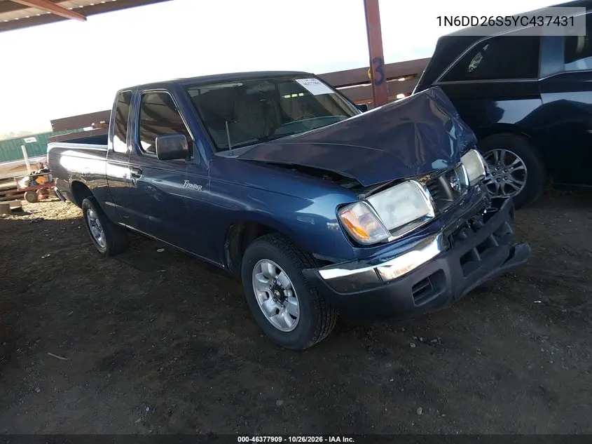 NISSAN NAVARA (FRONTIER) 2000, VIN 1N6DD26S5YC437431