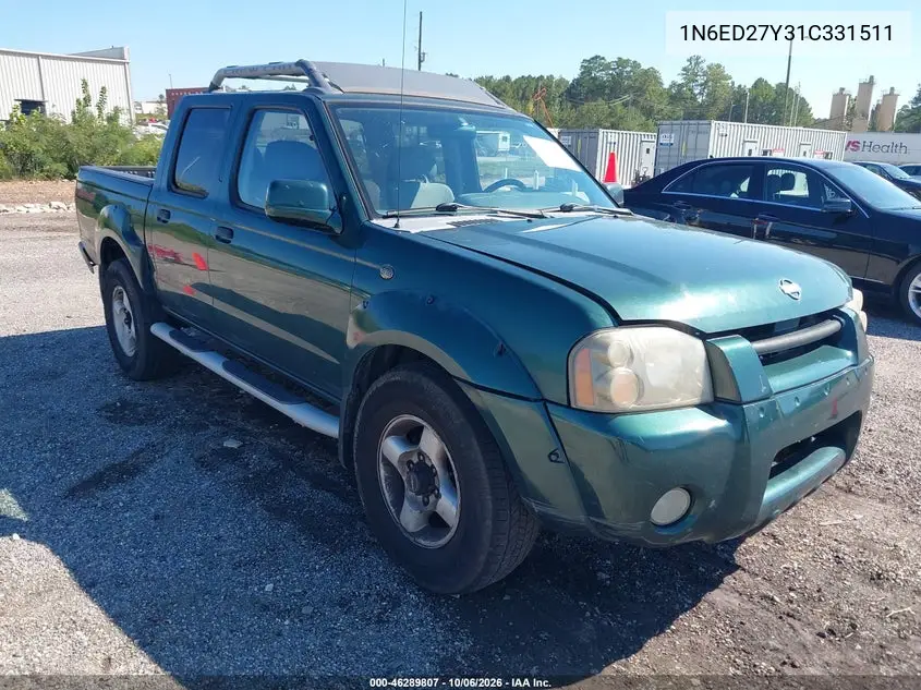 NISSAN NAVARA (FRONTIER) 2001, VIN 1N6ED27Y31C331511