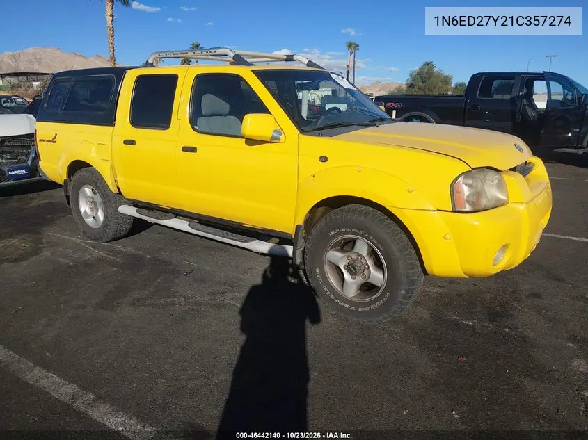 NISSAN NAVARA (FRONTIER) 2001, VIN 1N6ED27Y21C357274