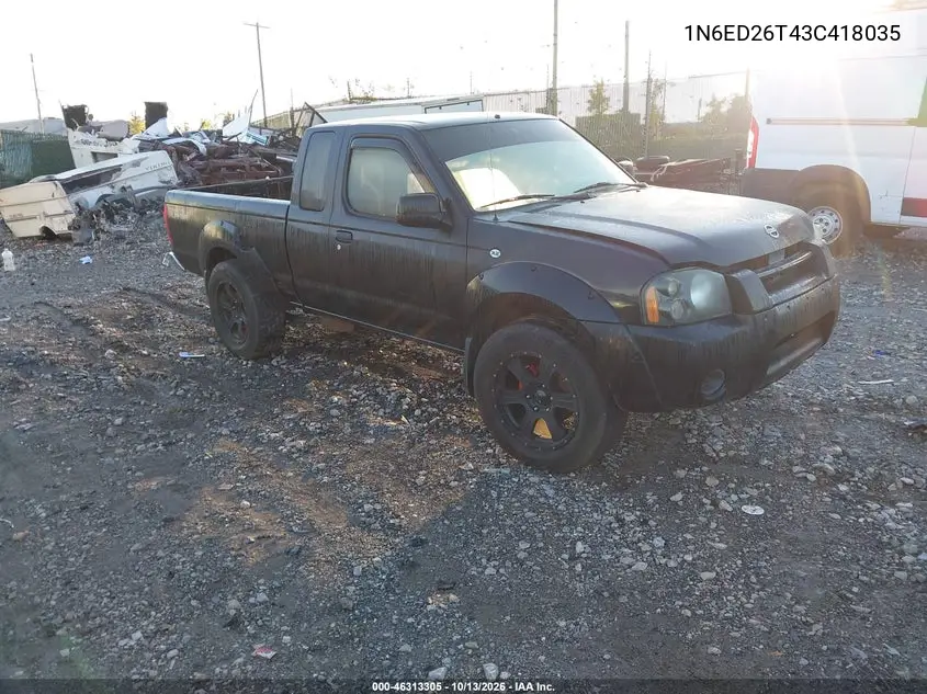 NISSAN NAVARA (FRONTIER) 2003, VIN 1N6ED26T43C418035