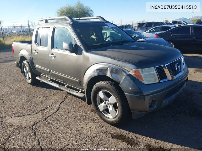 NISSAN NAVARA (FRONTIER) 2005, VIN 1N6AD07U35C415513