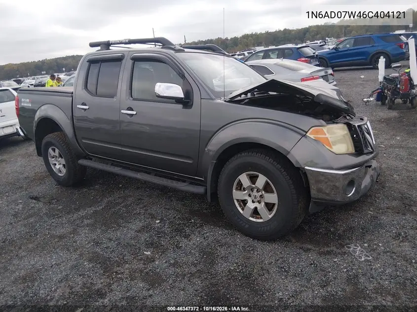 NISSAN NAVARA (FRONTIER) 2006, VIN 1N6AD07W46C404121