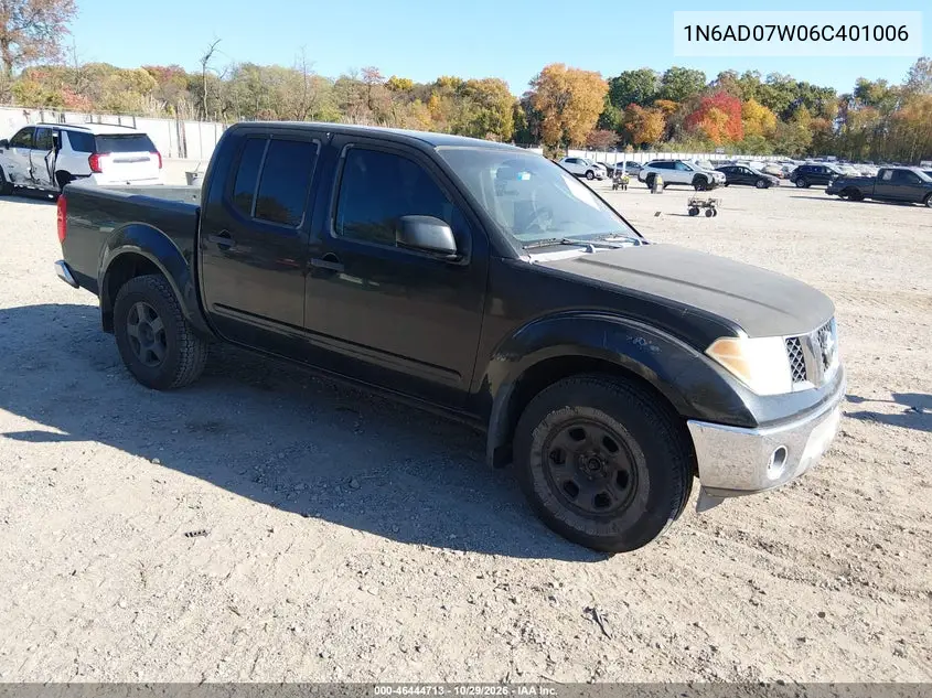 NISSAN NAVARA (FRONTIER) 2006, VIN 1N6AD07W06C401006