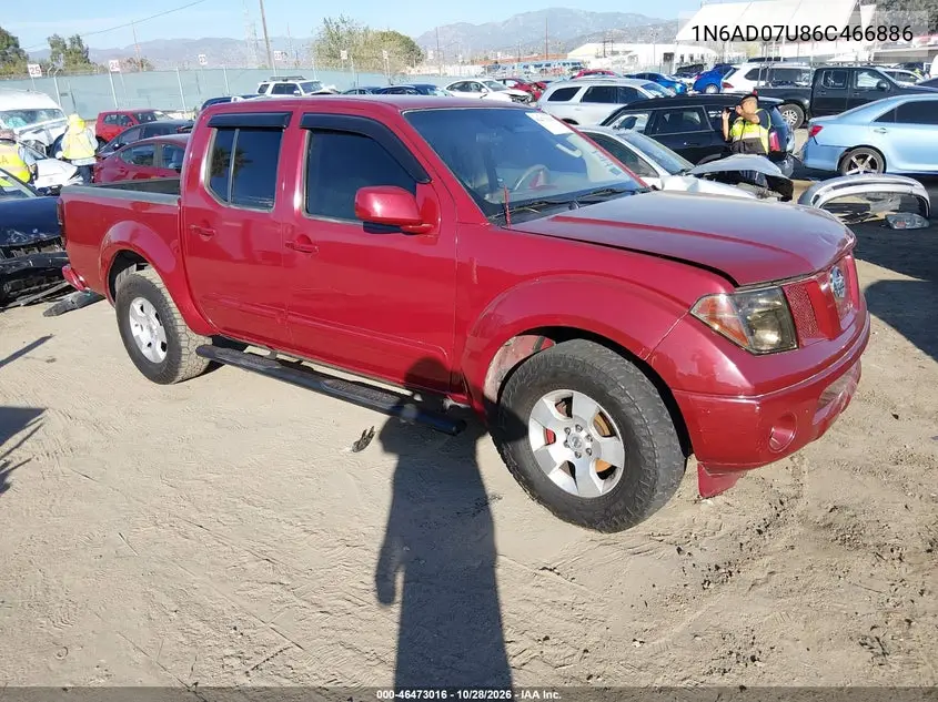 NISSAN NAVARA (FRONTIER) 2006, VIN 1N6AD07U86C466886