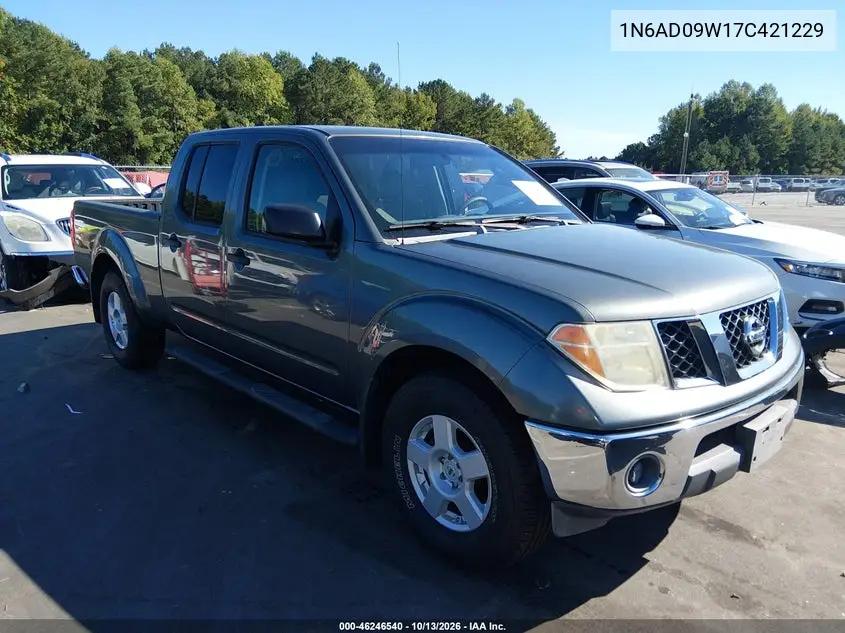 NISSAN NAVARA (FRONTIER) 2007, VIN 1N6AD09W17C421229