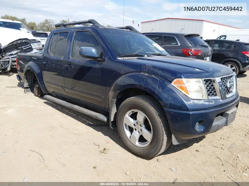 NISSAN NAVARA (FRONTIER) 2007, VIN 1N6AD07U27C459442