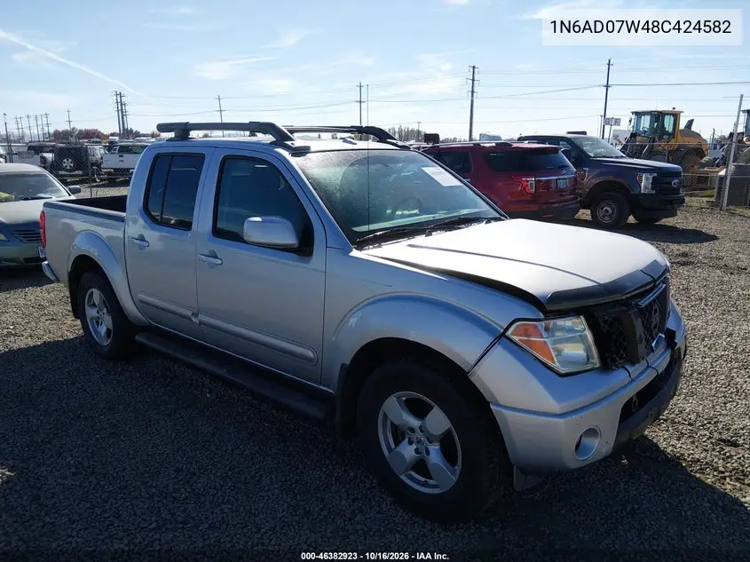 NISSAN NAVARA (FRONTIER) 2008, VIN 1N6AD07W48C424582