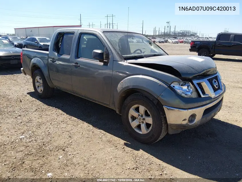 NISSAN NAVARA (FRONTIER) 2009, VIN 1N6AD07U09C420013