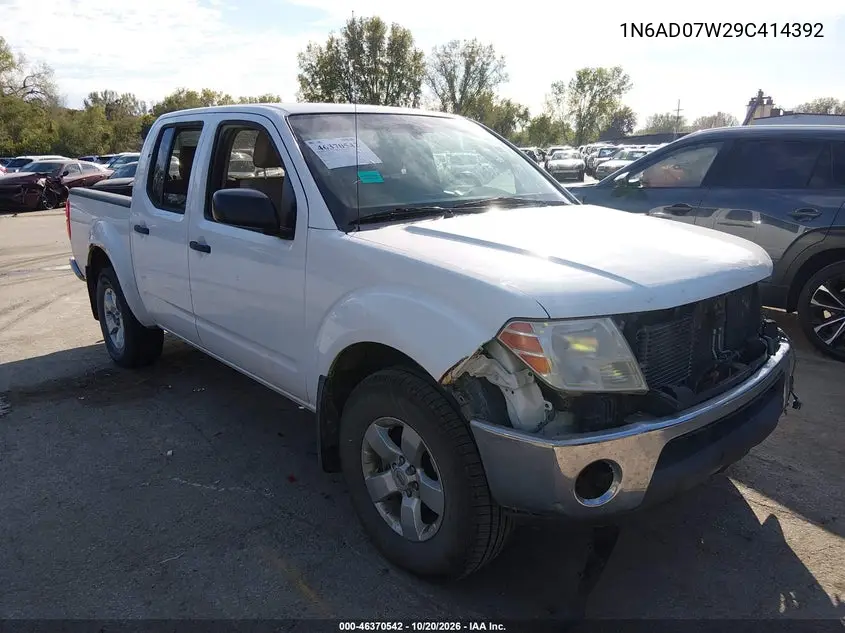 NISSAN NAVARA (FRONTIER) 2009, VIN 1N6AD07W29C414392